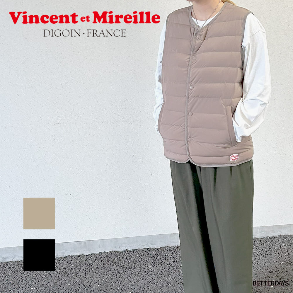 楽天市場】ダウンベスト ヴァンソンエミレイユ VINCENT ET MIREILLE