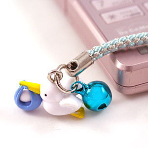 楽天市場】ハローキティ こうのとりキティ 根付けストラップ ピンク