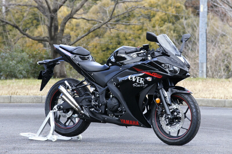 楽天市場】YZF-R25 ツインチタンメガホン スリップオンマフラー OVER