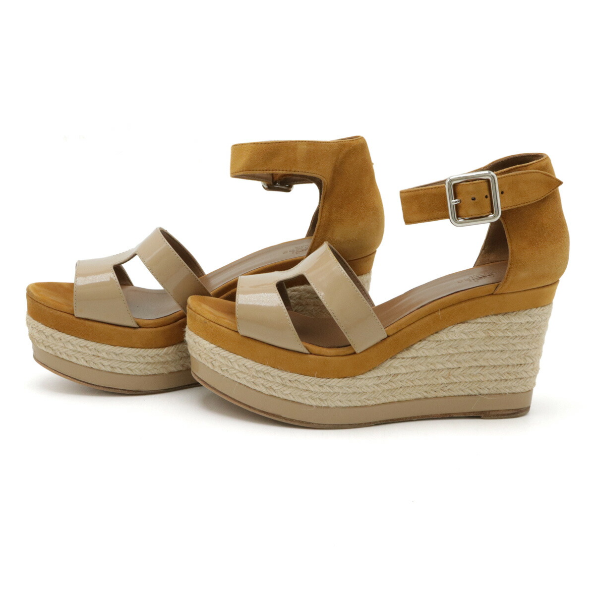楽天市場】HERMES エルメス イラナ エスパドリーユ ウェッジソール