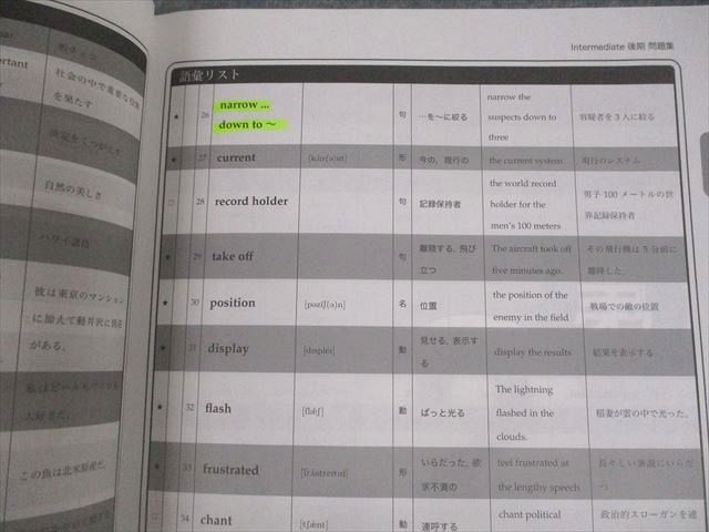 楽天市場】鉄緑会 中2 英語基礎講座 INTERMEDIATE 第2部/問題集