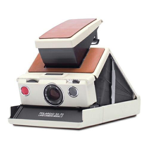 楽天市場】 Polaroid ポラロイド SX-70 MODEL2 ホワイト×ブラウン 一眼