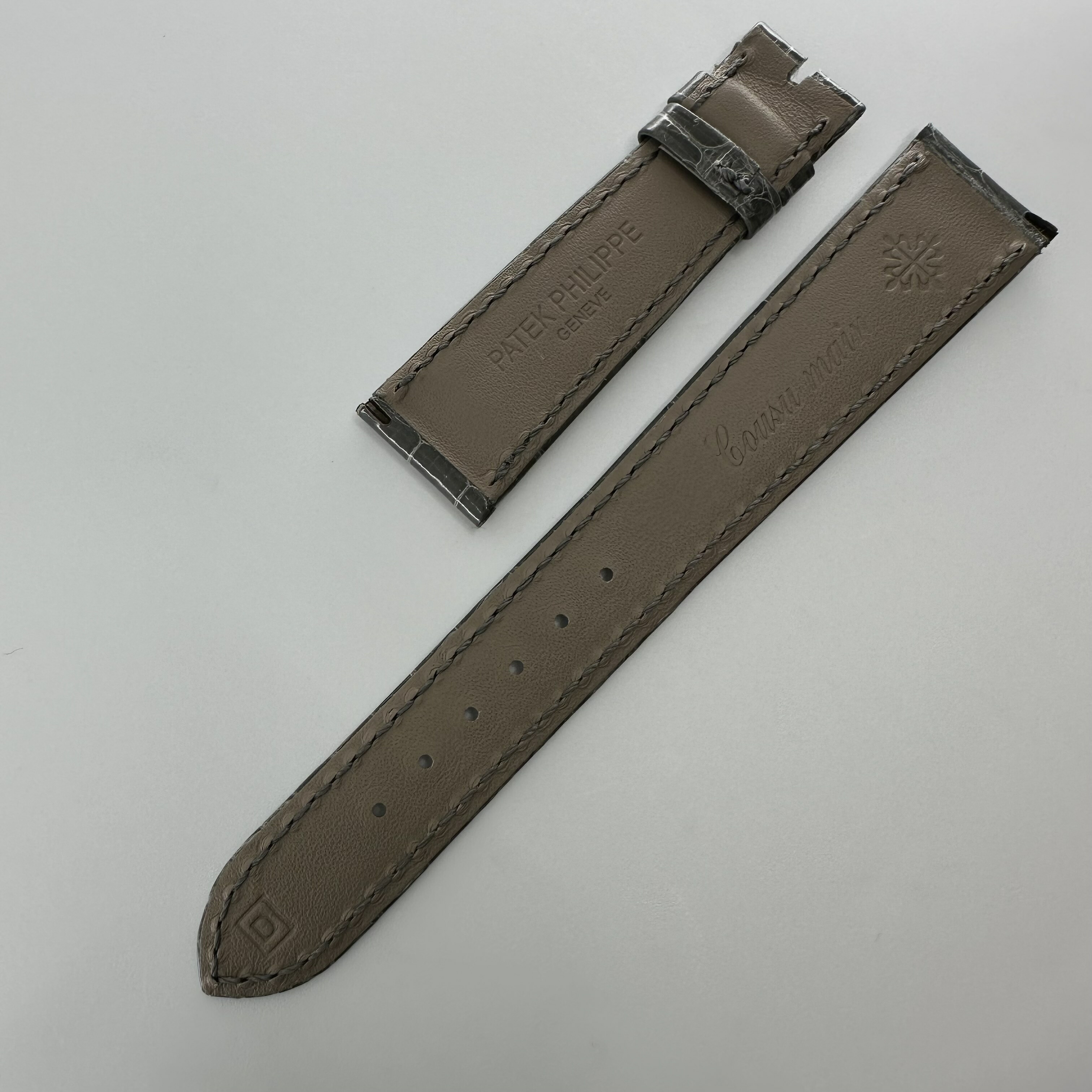 楽天市場】パテックフィリップ純正革ベルト19-16mmエナメルグレー