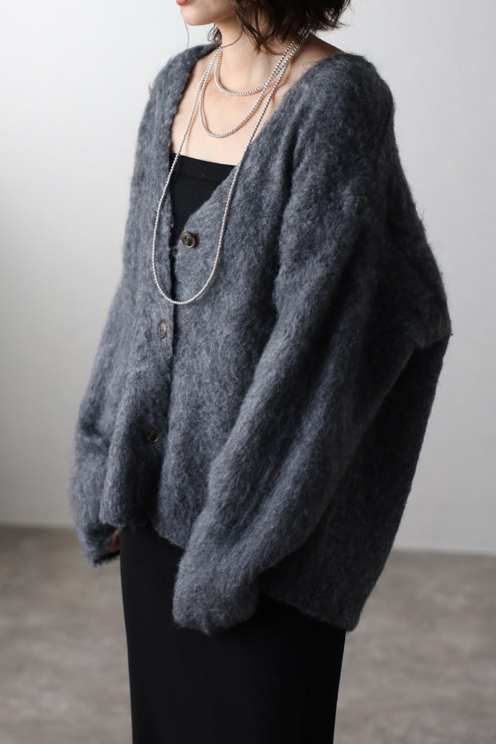 楽天市場】モヘアタッチニットカーディガン 88-003354/88-002996