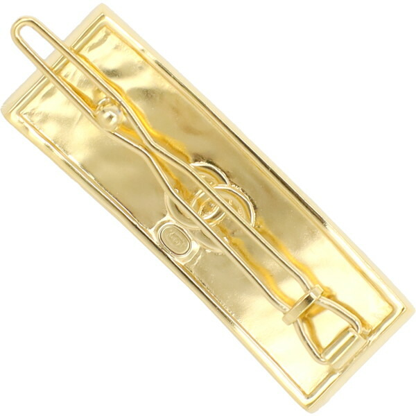 楽天市場】【超美品】 シャネル バレッタ CHANELロゴ GP レザー