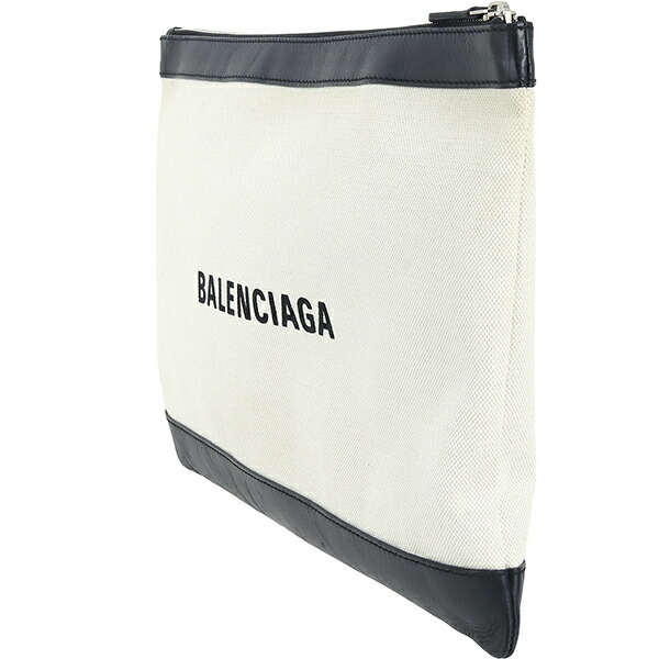 楽天市場】【美品】 バレンシアガ クラッチバッグ ネイビークリップ