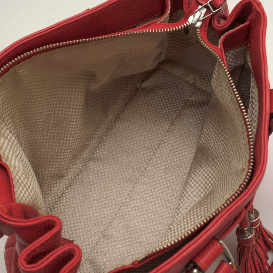 楽天市場】WAKO ハンドバッグ 和光 牛革 カーフ タッセル シボ革