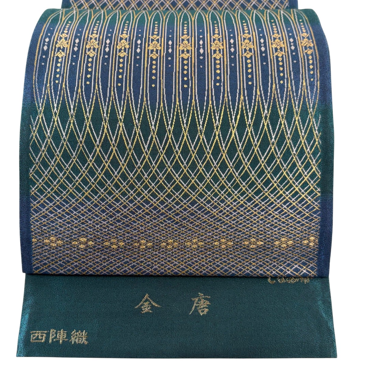 楽天市場】「京都西陣織：老舗 長嶋成織物」本金箔 几帳絢爛文 瀞金錦