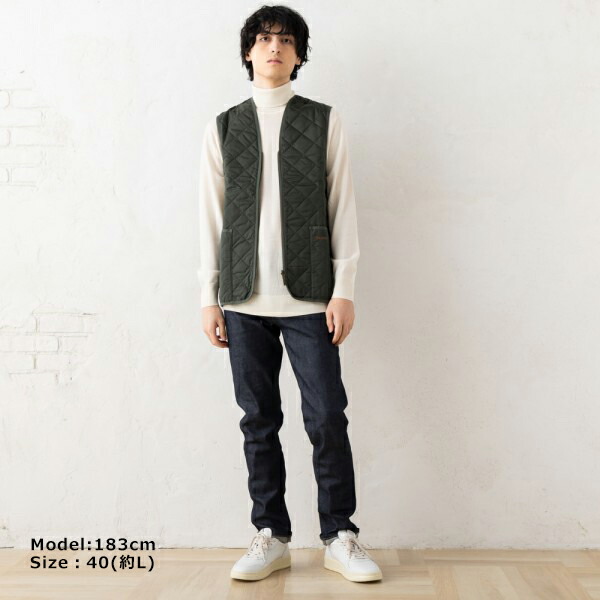 楽天市場】バブアー ベスト キルティングライナーベスト カーキ
