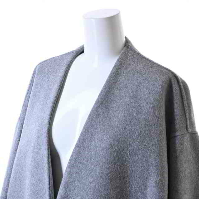楽天市場】ENFOLD ウール リバー ノーカラーコート 38 グレー