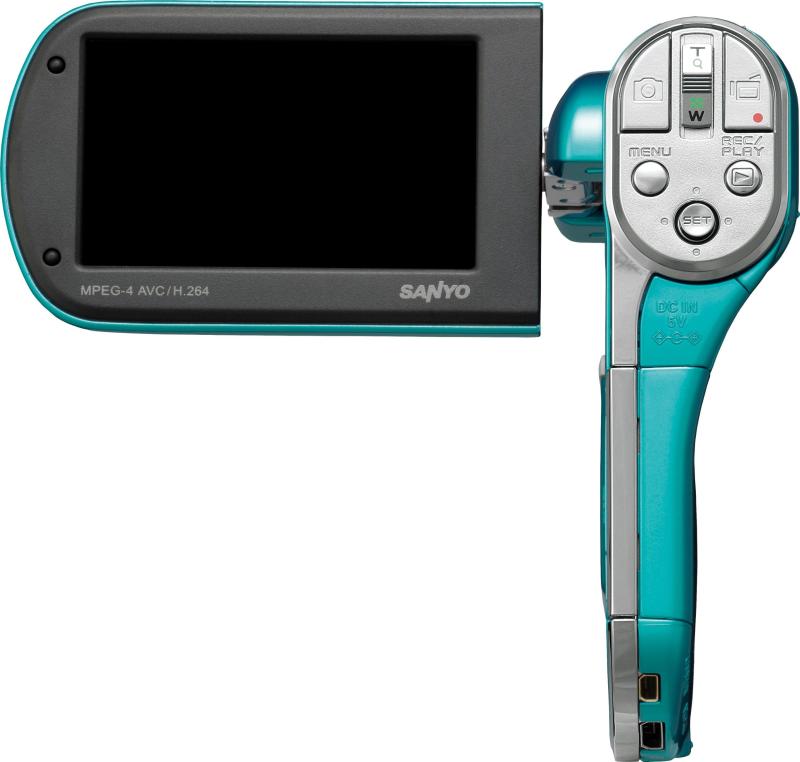 楽天市場】【中古】SANYO デジタルムービーカメラ Xacti CG100 ブルー