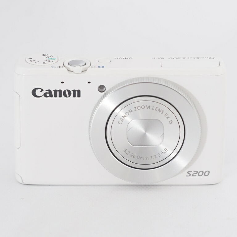 楽天市場】Canon キヤノン デジタルカメラ PowerShot S200 (ホワイト