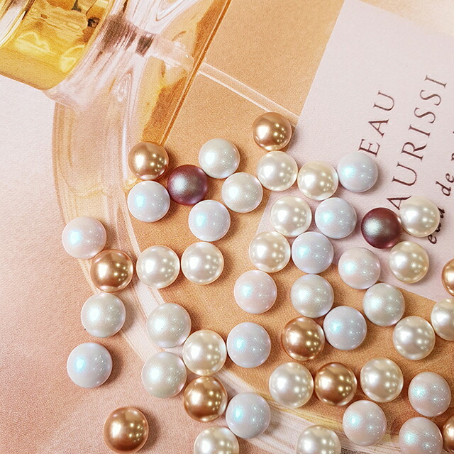 楽天市場】スワロフスキー カボション パール 半円パール (7色、2