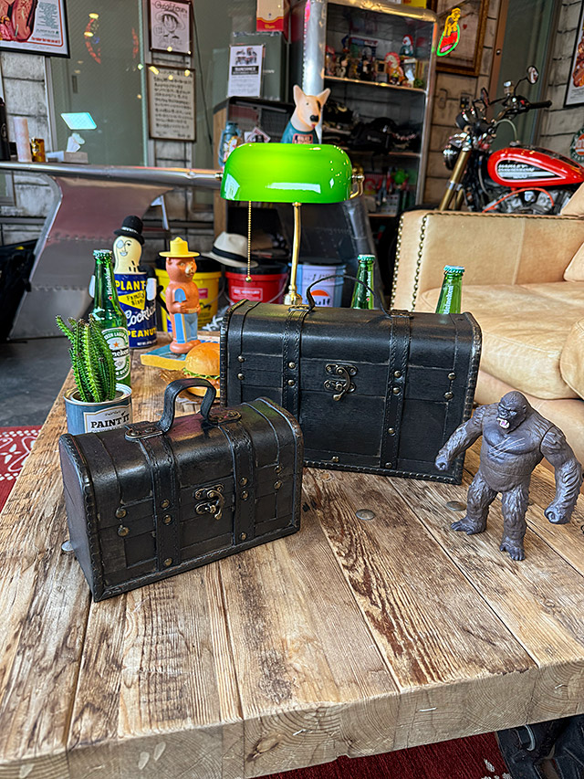 楽天市場】海賊宝箱 アンティークトランクケース 2個セット （レトロ