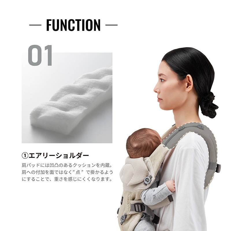 楽天市場】抱っこ紐 新生児 BB902 エールベベ・ベビーキャリア スリー