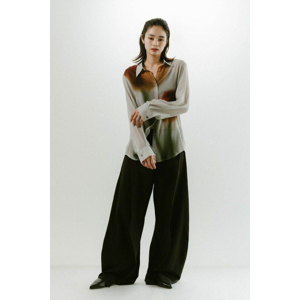 楽天市場】Knuth Marf クヌースマーフflower print sheer shirt