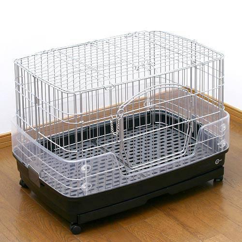 楽天市場】うさぎケージ マルカン クリアケージ S（68×47