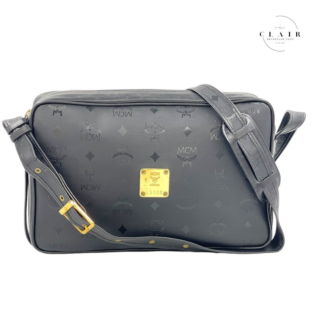 楽天市場】【中古】エムシーエム ショルダーバッグ 黒 ブランドバッグ