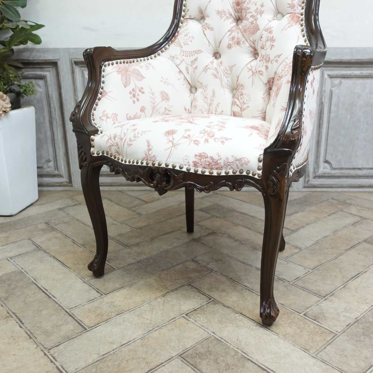 楽天市場】輸入家具 ロココ調家具 アームチェア ロココ シンフォニー