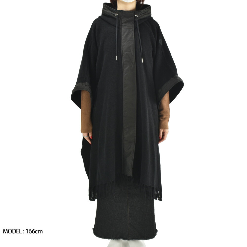 楽天市場】モンクレール ポンチョ レディース ケープ フリンジ フード