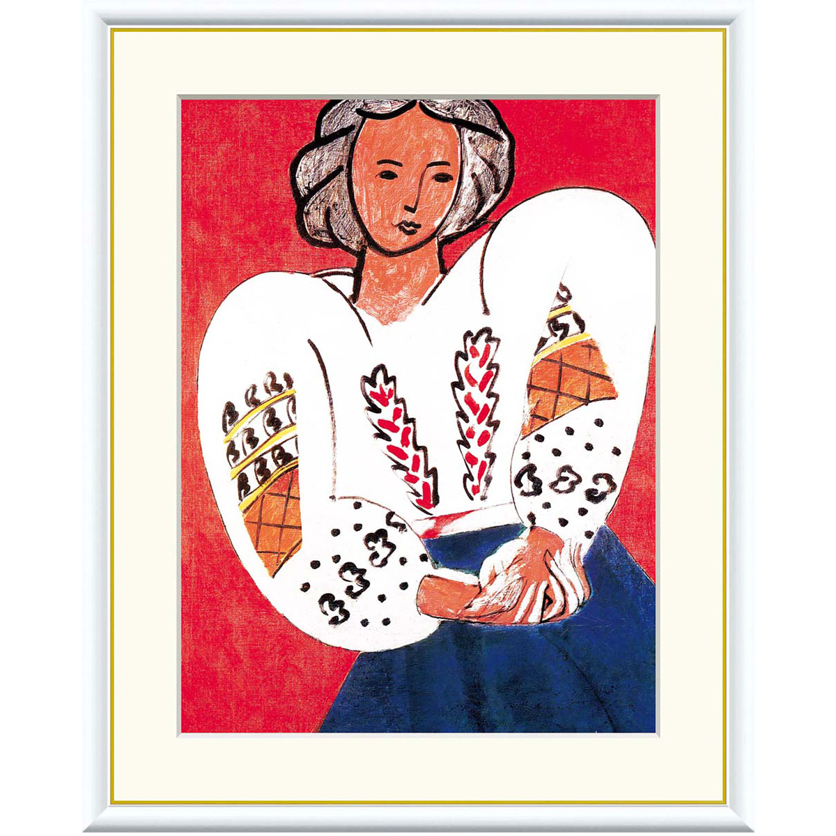 楽天市場】アンリ・マティス 「ルーマニアのブラウス」 F8号（額外寸