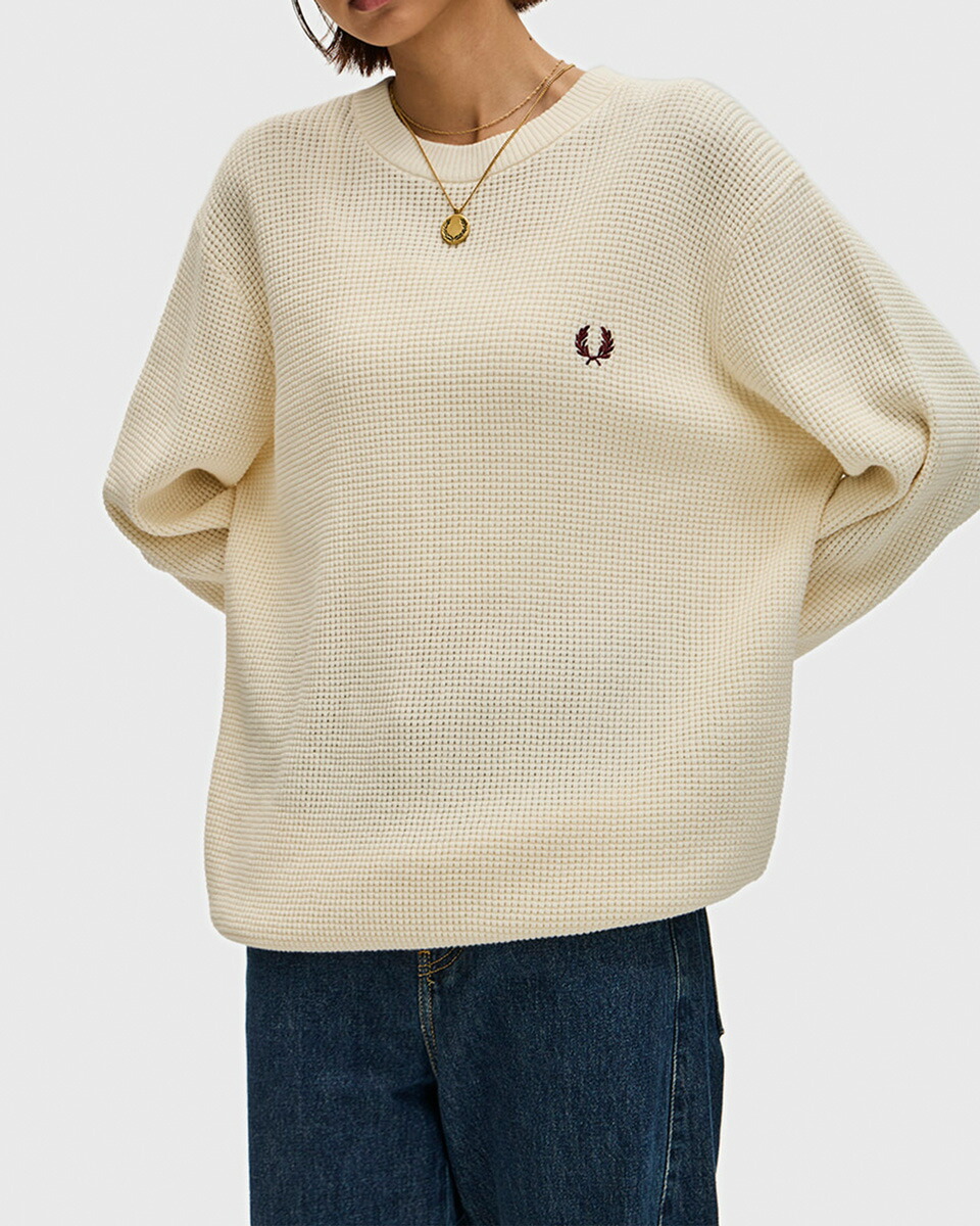 楽天市場】フレッドペリー FRED PERRY ワッフル ステッチ ジャンパー