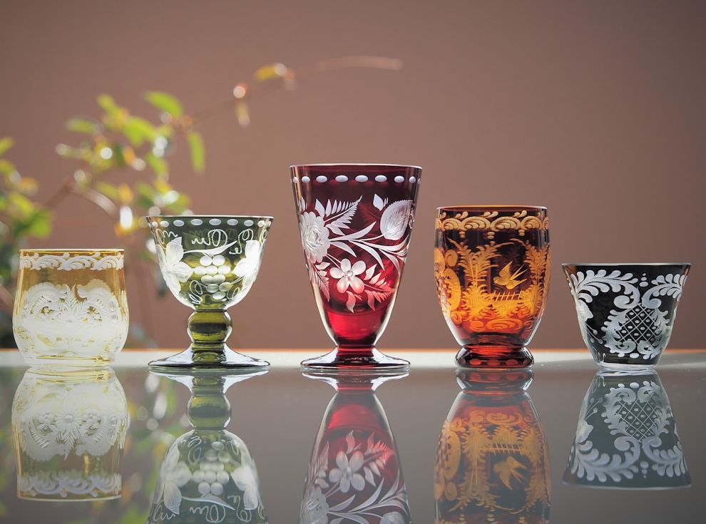 楽天市場】ボヘミアングラス エーゲルマン 冷酒グラスコレクション 5個