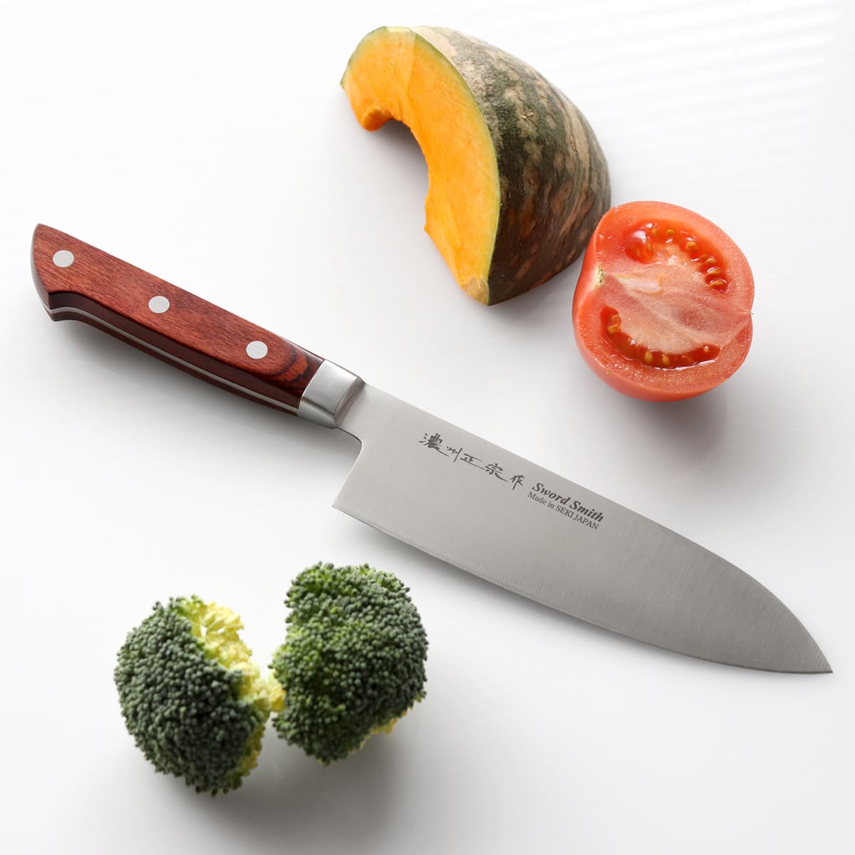 楽天市場】三徳包丁 17.5cm 濃州正宗 日本製 洋包丁 モリブデン鋼 天然