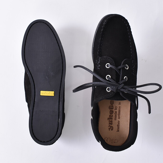 楽天市場】YUKETEN / BOAT SHOE w/camp sole / FO Neroユケテン
