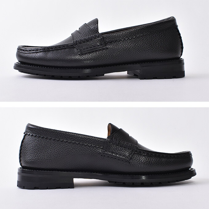 楽天市場】YUKETEN / ROB'S LOAFER with VIBRAM SOLE / Grain Black