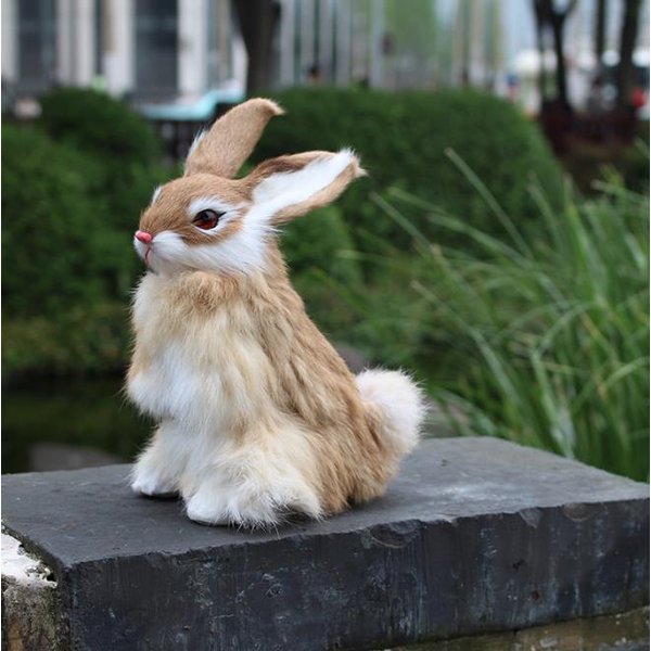 楽天市場】リアルなウサギぬいぐるみ ラビットファー イースターバニー