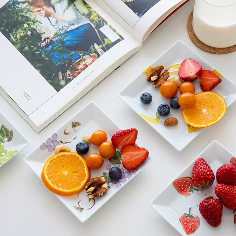 楽天市場】有田焼 波佐見焼 伊万里焼 徳七窯 フルーツシリーズ 角皿