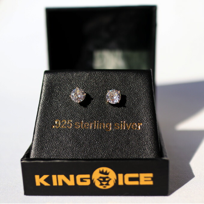 楽天市場】KINGICE キングアイス 【ピアス/6mm】 表面14Kゴールド