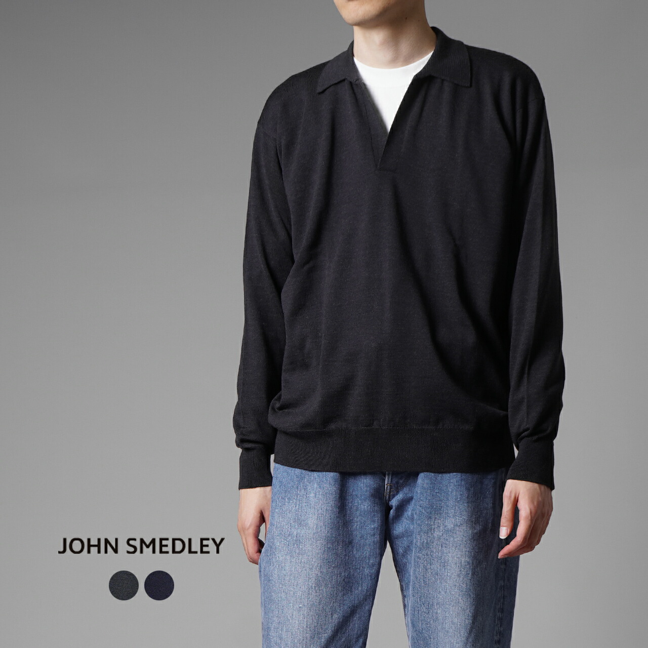 楽天市場】ジョンスメドレー JOHN SMEDLEY 24G スキッパー ニット