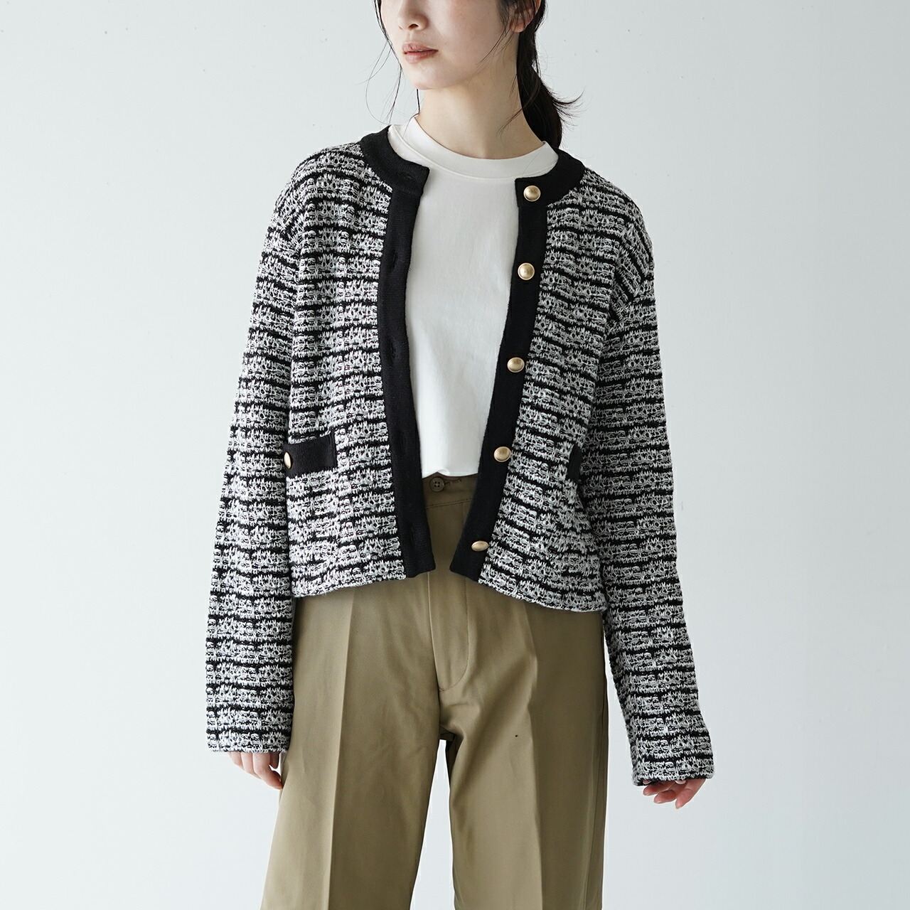 楽天市場】シンゾーン THE SHINZONE ツイード ニット カーディガン