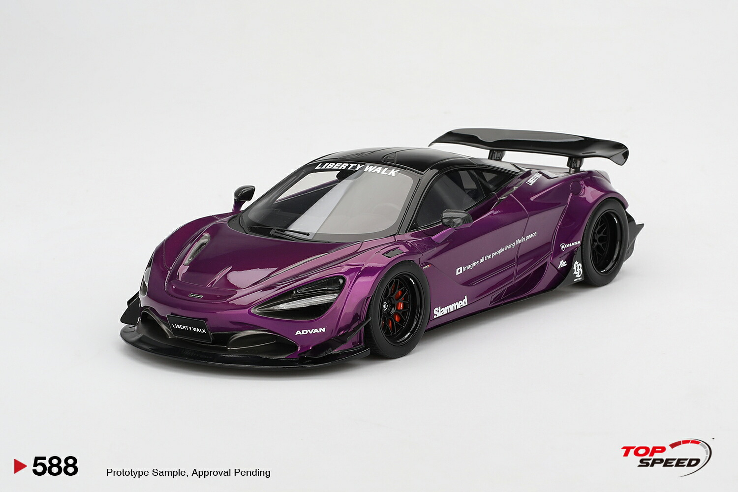 1/18 トップスピードTOP SPEED マクラーレン570S 黒パール 1⁄18 SPEED