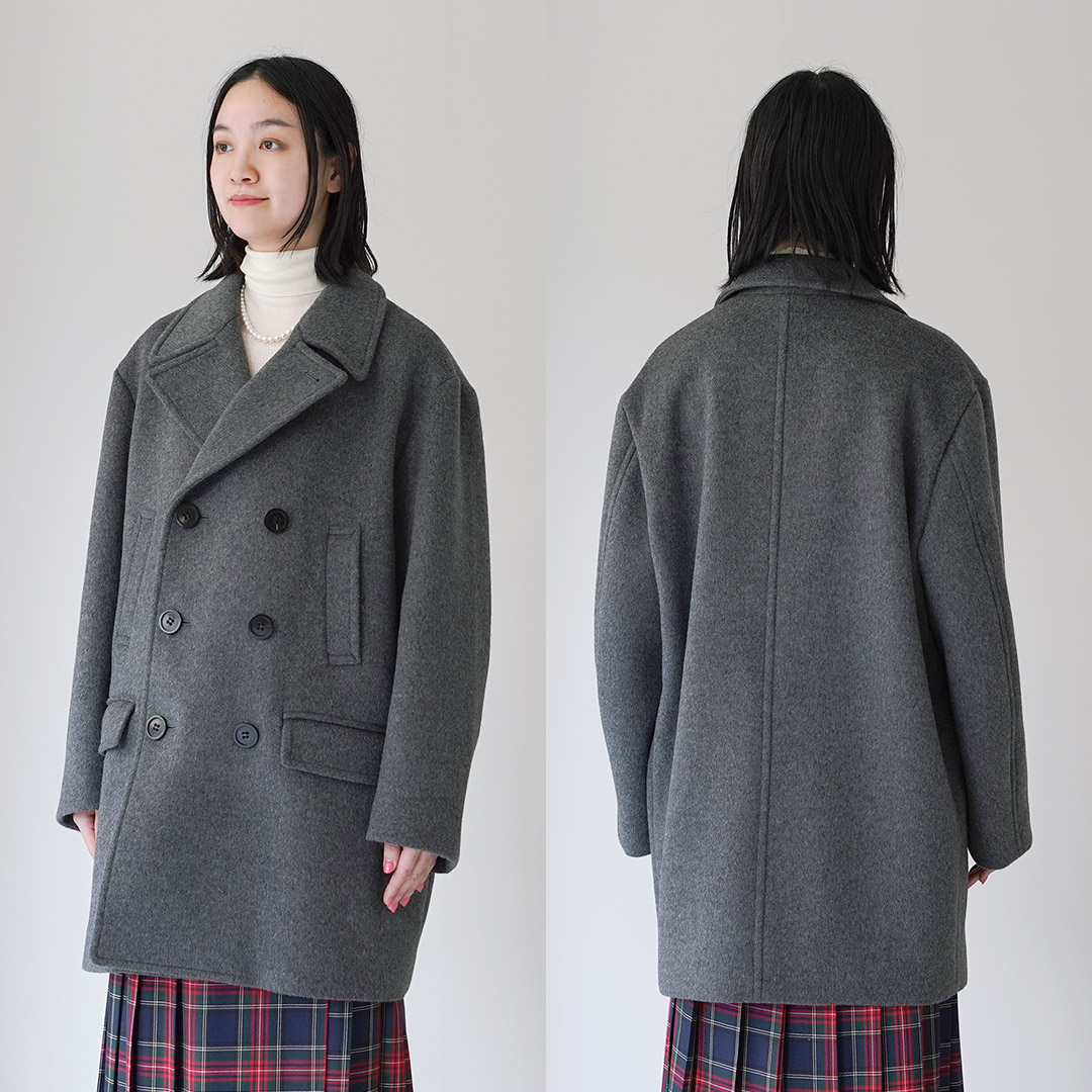 完売品 シンゾーン オーバーサイズ ダブルブレスト Pコート ネイビー