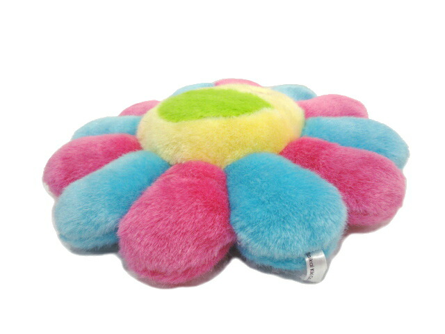 未使用 村上隆 カイカイキキ お花クッション S 青と水色 Takashi