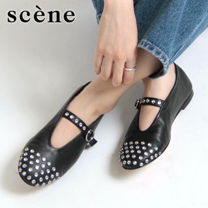 楽天市場】【50％OFF】scene シェーン メリージェーン フラット