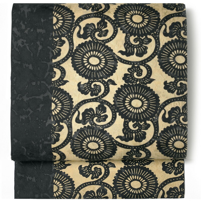 楽天市場】【10%OFFクーポン配布中】名古屋帯 絽 伊勢型染 正絹 菊唐草