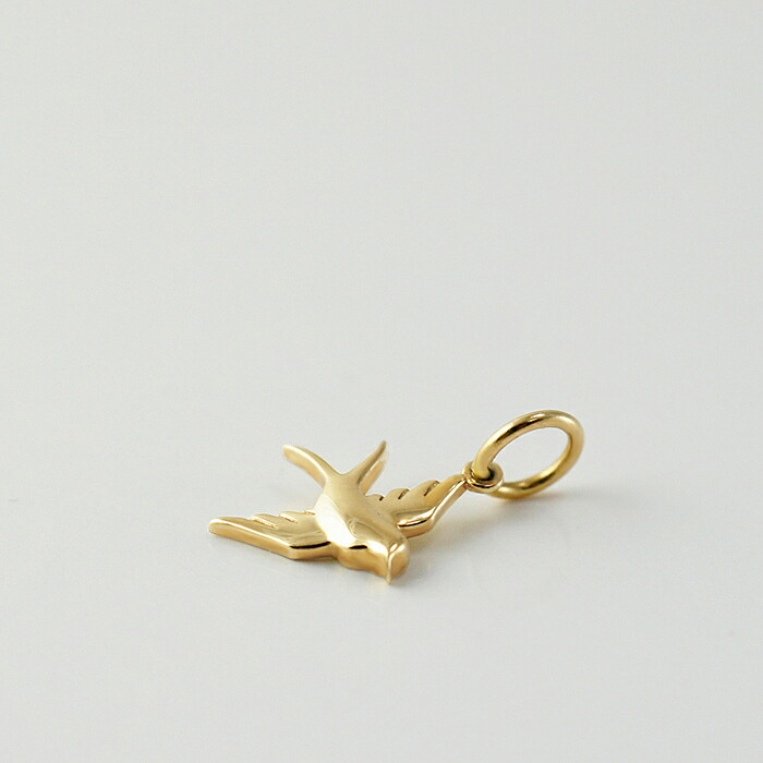 楽天市場】k18 ゴールド ネックレス ペンダントトップ ツバメチャーム