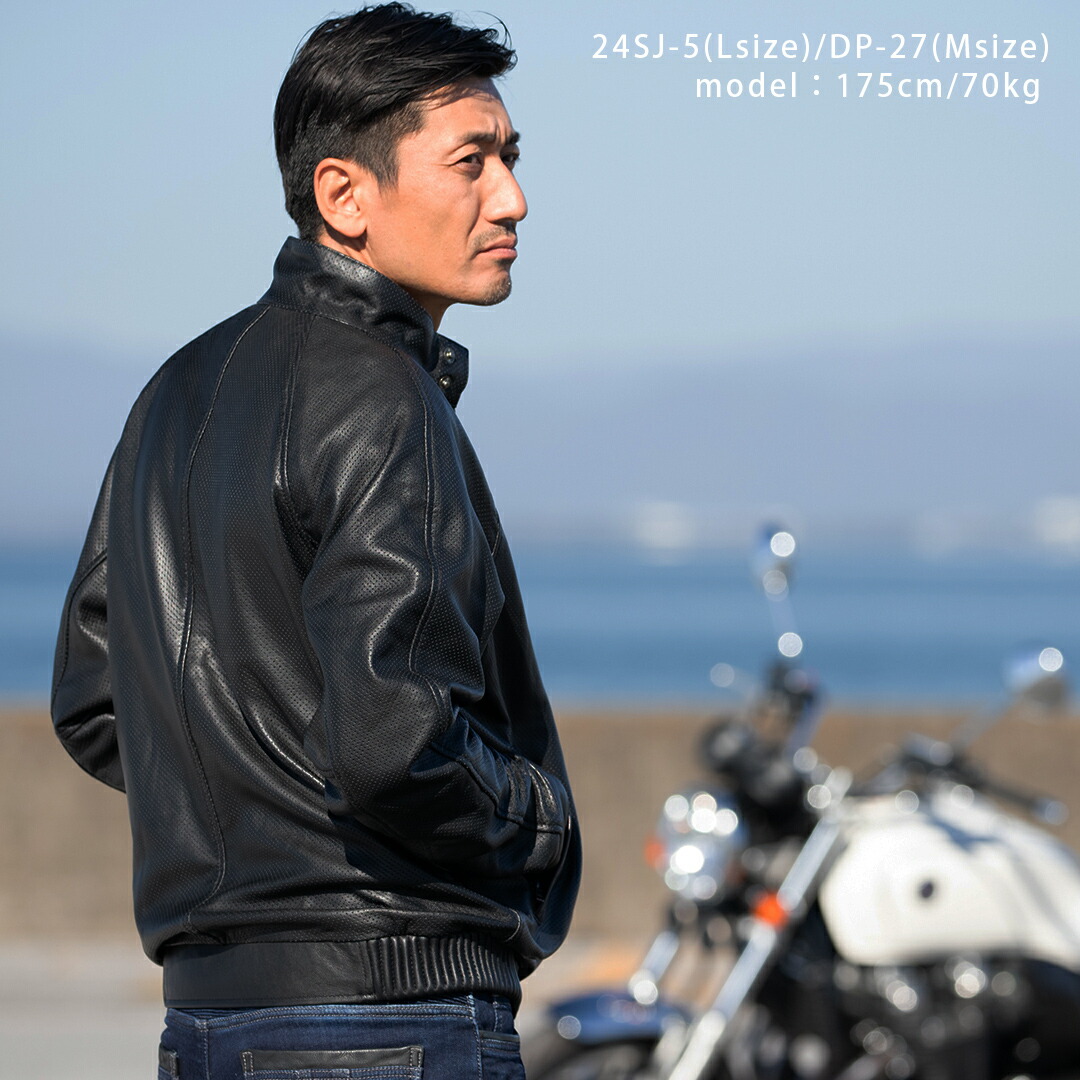 楽天市場】DEGNER デグナー メッシュレザージャケット メンズ 本革