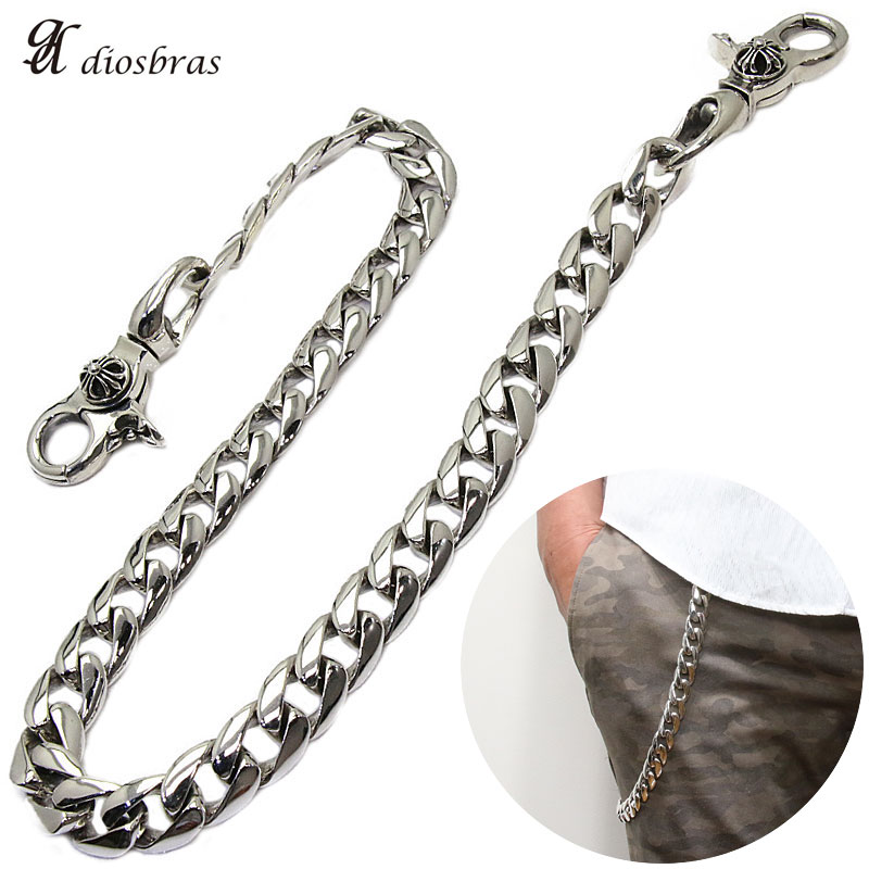 楽天市場】シルバーウォレットチェーン クロス 十字架 チェーン