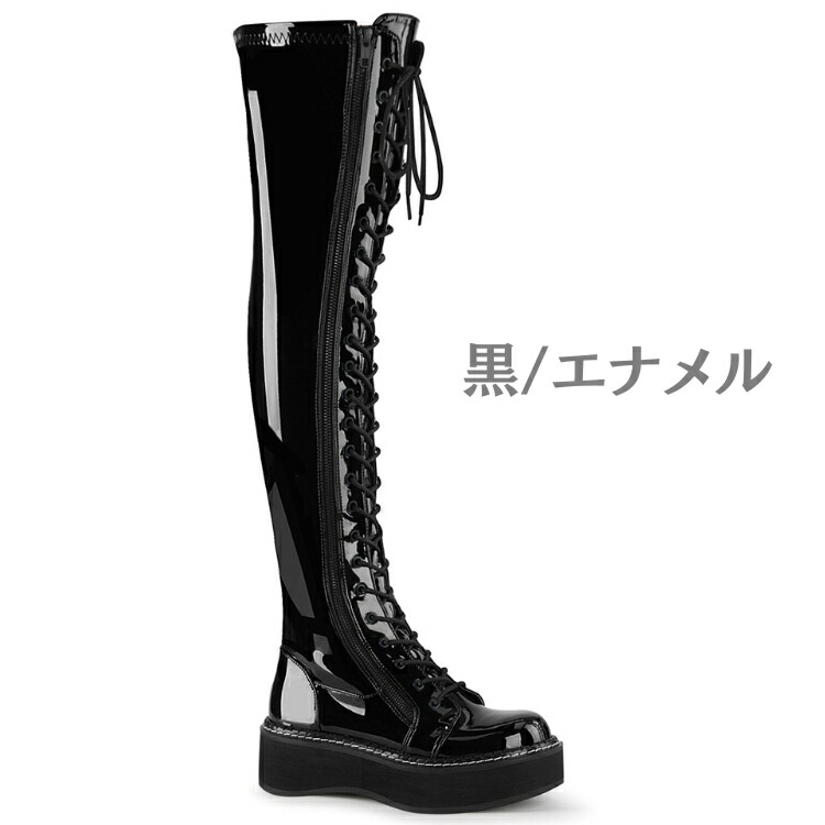 楽天市場】demonia デモニア ブーツ ニーハイブーツ サイハイブーツ