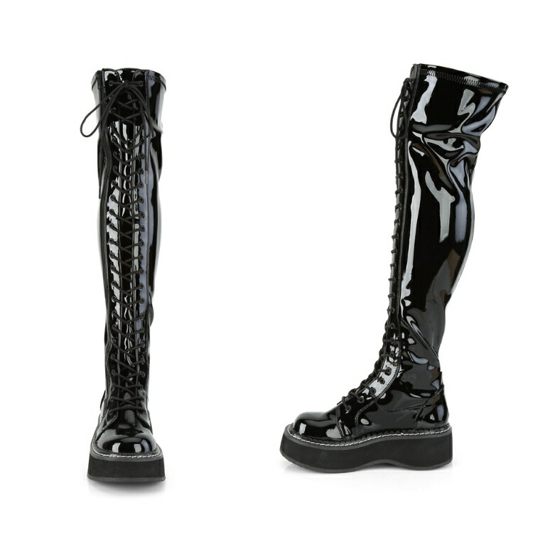 楽天市場】demonia デモニア ブーツ ニーハイブーツ サイハイブーツ