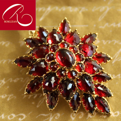 楽天市場】【碌山】 シルバー ガーネット ブローチ&ペンダントトップ