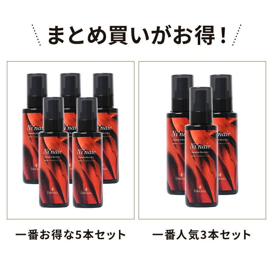 楽天市場】ヘアオイル 洗い流さないトリートメント ニネイク ヒト