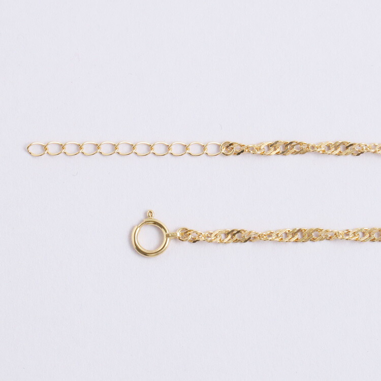 楽天市場】18金 アンクレット レディース シンプル スクリューチェーン