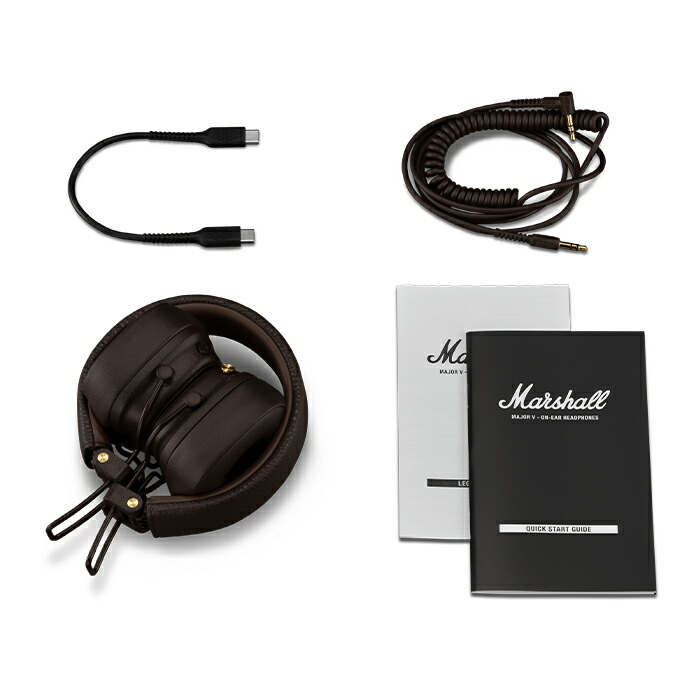 楽天市場】Marshall Major V Brown マーシャルヘッドホン Bluetooth