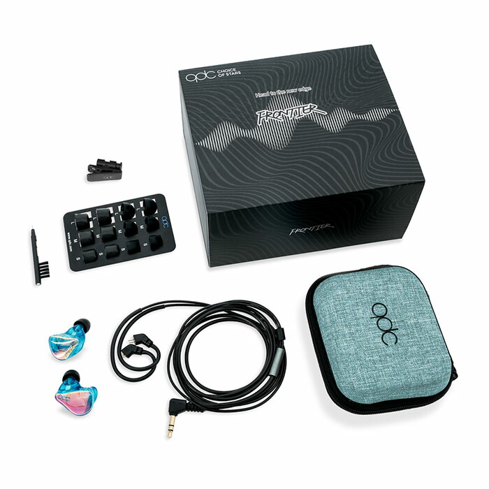 楽天市場】qdc FRONTIER Emerald 有線 イヤホン カナル型 リケーブル